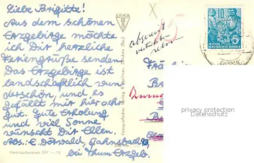 AK / Ansichtskarte Jahnsbach Panorama Kirche Jahnsbach