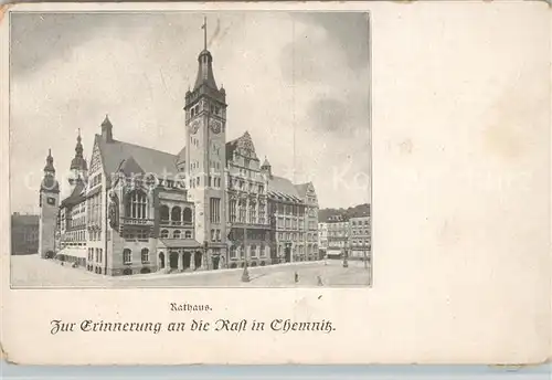 AK / Ansichtskarte Chemnitz Rathaus Chemnitz
