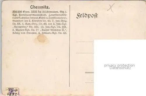 AK / Ansichtskarte Chemnitz Rathaus Chemnitz