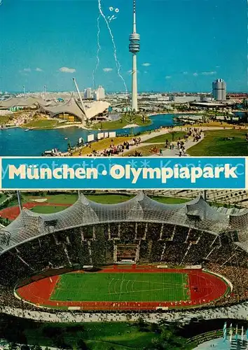 AK / Ansichtskarte Stadion Muenchen Olympiapark  Stadion