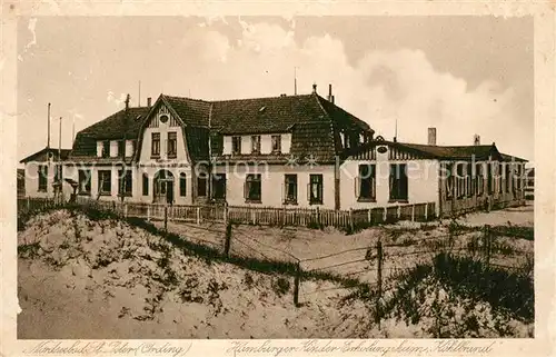 AK / Ansichtskarte St_Peter Ording Hamburger Kindererholungsheim Koehlbrand St_Peter Ording