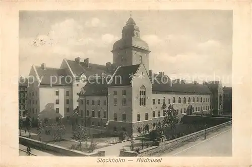 AK / Ansichtskarte Stockholm Radhuset Stockholm