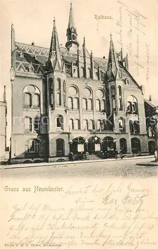 AK / Ansichtskarte Neumuenster_Schleswig Holstein Rathaus Neumuenster