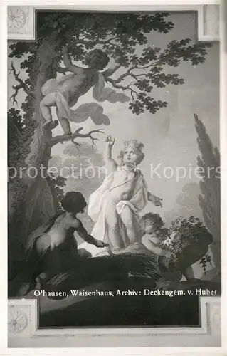 AK / Ansichtskarte Ochsenhausen Waisenhaus Deckengemaelde von Huber Ochsenhausen