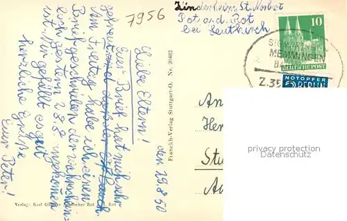 AK / Ansichtskarte Rot_Rot Kirchenpartie Rot_Rot