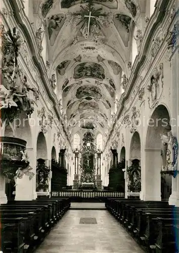 AK / Ansichtskarte Ochsenhausen Ehemaliges Benediktinerkloster Kirche innen Ochsenhausen