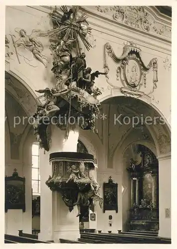 AK / Ansichtskarte Ochsenhausen Ehemaliges Benediktinerkloster Kirche innen Ochsenhausen