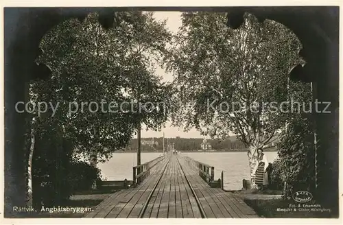 AK / Ansichtskarte Raettvik Angbaetsbryggan Anleger Raettvik