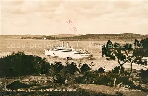 AK / Ansichtskarte Goeteborg MS Gripsholm aelvsborgsfjorden Goeteborg