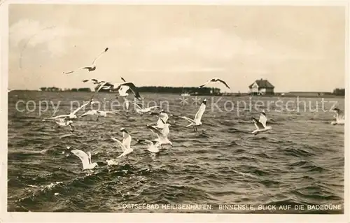 AK / Ansichtskarte Heiligenhafen_Ostseebad Binnensee Badeduene Heiligenhafen_Ostseebad
