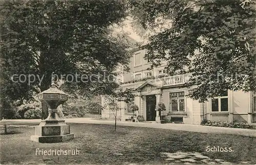 AK / Ansichtskarte Friedrichsruh_Hamburg Schloss Friedrichsruh Hamburg