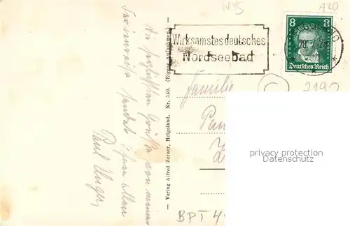 AK / Ansichtskarte Helgoland Kurhaus Helgoland