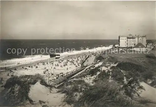 AK / Ansichtskarte Westerland_Sylt Suedbad Strandleben Westerland_Sylt