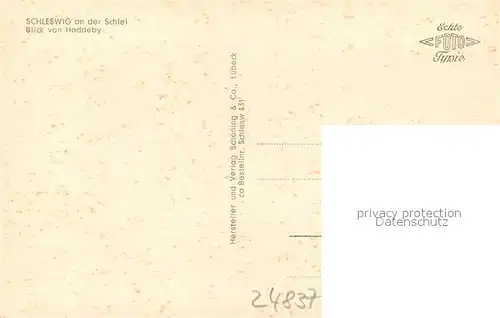 AK / Ansichtskarte Schleswig_Schlei Haddeby Kirche Schleswig_Schlei