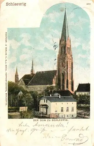 AK / Ansichtskarte Schleswig_Schlei Dom Schleswig_Schlei