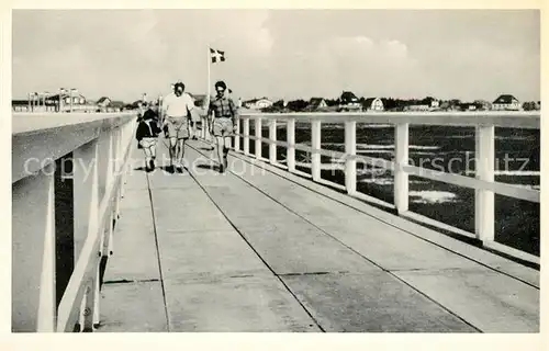 AK / Ansichtskarte Peter Ording_St Seebruecke Peter Ording_St