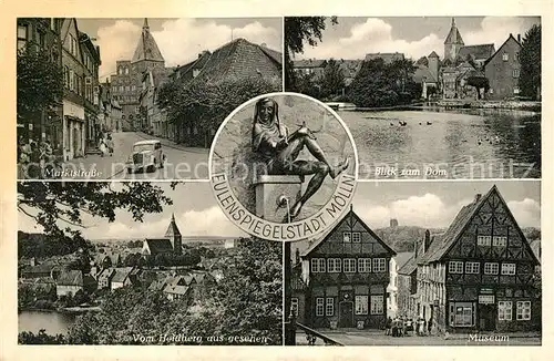 AK / Ansichtskarte Moelln_Lauenburg Dom Museum Marktstrasse Moelln_Lauenburg