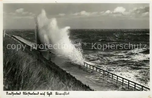 AK / Ansichtskarte Westerland_Sylt Brandung Westerland_Sylt