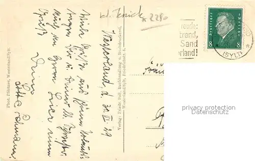 AK / Ansichtskarte Westerland_Sylt Brandung Westerland_Sylt