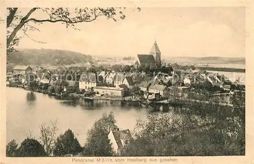 AK / Ansichtskarte Moelln_Lauenburg Panorama Kirche Moelln_Lauenburg