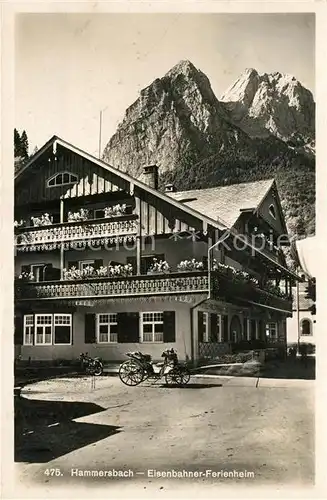 AK / Ansichtskarte Hammersbach_Grainau Eisenbahner Ferienheim Alpen Hammersbach Grainau