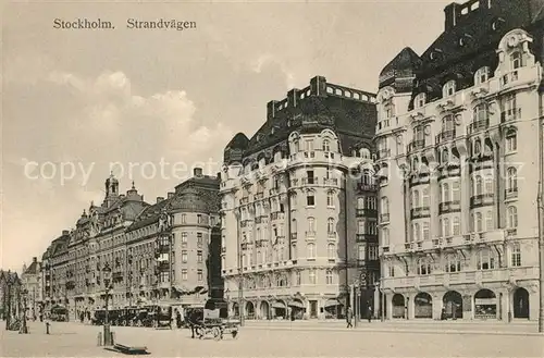 AK / Ansichtskarte Stockholm Strandvaegen Stockholm