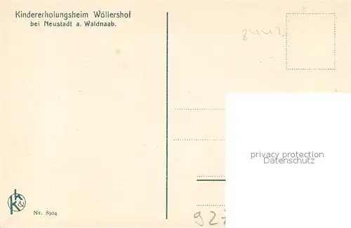 AK / Ansichtskarte Woellershof_Neustadt_Waldnaab Kindererholungsheim Muenchnerhaus Woellershof_Neustadt