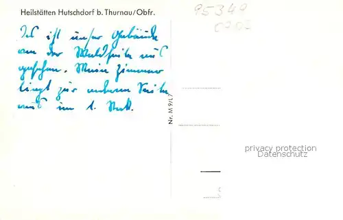 AK / Ansichtskarte Hutschdorf Heilstaetten Haus Bethanien Hutschdorf