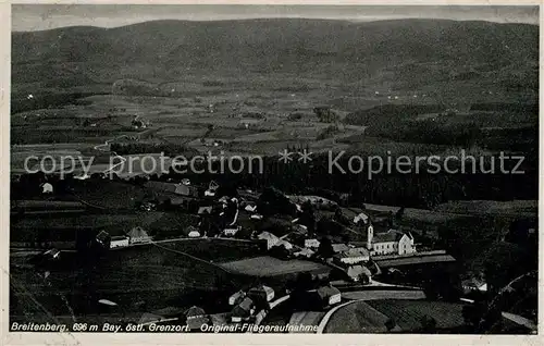 AK / Ansichtskarte Breitenberg_Niederbayern Original Fliegeraufnahme Breitenberg Niederbayern