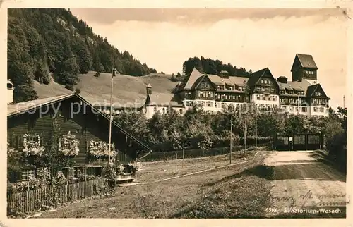 AK / Ansichtskarte Wasach_Oberstdorf Sanatorium Wasach_Oberstdorf