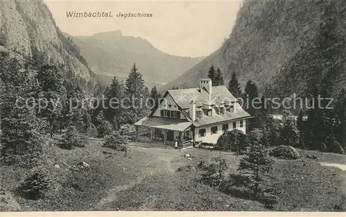 AK / Ansichtskarte Wimbachtal Jagdschloss Alpen Wimbachtal
