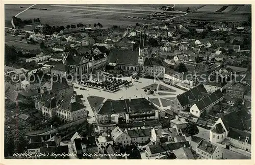 AK / Ansichtskarte Altoetting Kapellplatz Original Fliegeraufnahme Altoetting