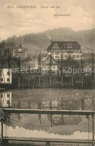 AK / Ansichtskarte Bad_Liebenzell Partie am See Missionshaus Kurort im Schwarzwald Bad_Liebenzell