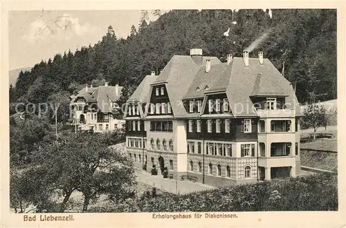AK / Ansichtskarte Bad_Liebenzell Erholungshaus fuer Diakonissen Kurort im Schwarzwald Bad_Liebenzell