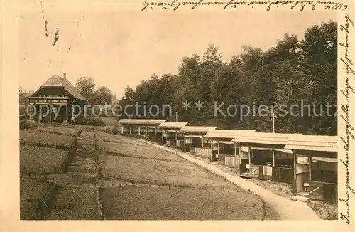 AK / Ansichtskarte Unterlengenhardt Liegehallen des Kurhauses Burghalde Kurort im Schwarzwald Unterlengenhardt