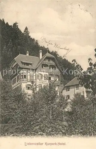 AK / Ansichtskarte Bad_Liebenzell Kurpark Hotel Kurort im Schwarzwald Bad_Liebenzell