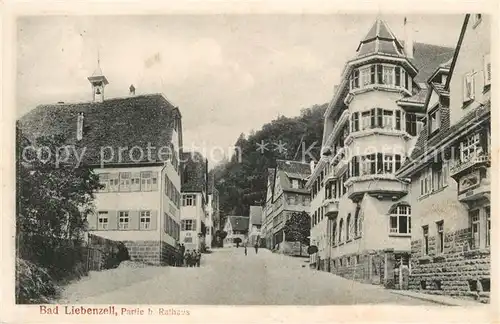 AK / Ansichtskarte Bad_Liebenzell Partie beim Rathaus Kurort im Schwarzwald Bad_Liebenzell
