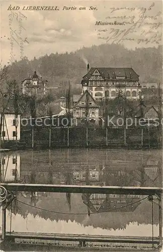 AK / Ansichtskarte Bad_Liebenzell Partie am See Missionshaus Bad_Liebenzell