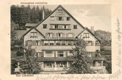 AK / Ansichtskarte Bad_Liebenzell Erholungsheim Ludwigsburg Bad_Liebenzell