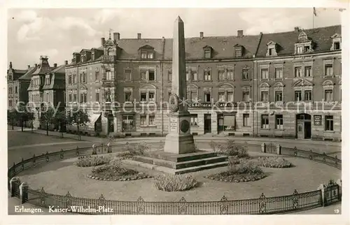 AK / Ansichtskarte Erlangen Kaiser Wilhelm Platz Denkmal Erlangen