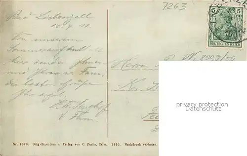 AK / Ansichtskarte Bad_Liebenzell Partie am See Blick zur Burg Bad_Liebenzell