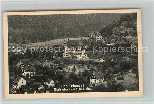 AK / Ansichtskarte Bad_Liebenzell Missionshaus mit Villa Lioba Kurort im Schwarzwald Bad_Liebenzell