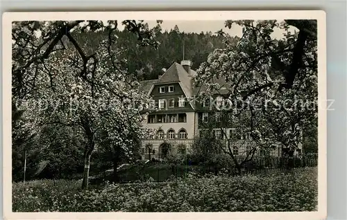 AK / Ansichtskarte Bad_Liebenzell Diakonissen Erholungsheim Baumbluete Bad_Liebenzell