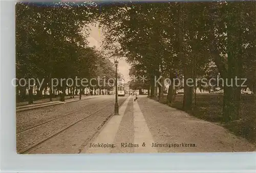 AK / Ansichtskarte Joenkoeping Radhus Jaernvaegsparkerna Joenkoeping