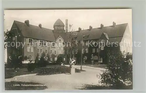 AK / Ansichtskarte Lund_Skane_Lan Folkskollaerareseminariet Grundschullehrer Seminar Lund_Skane_Lan