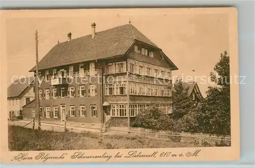 AK / Ansichtskarte Schwarzenberg_Schoemberg Heim Pilgerruhe Schwarzenberg Schoemberg