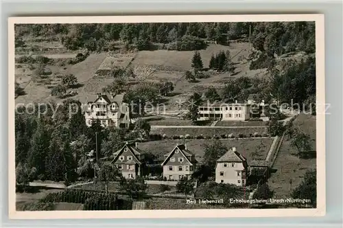 AK / Ansichtskarte Bad_Liebenzell Erholungsheim Urach Nuertingen Kurort im Schwarzwald Fliegeraufnahme Bad_Liebenzell