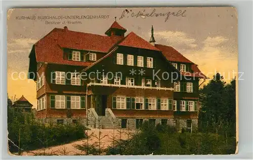 AK / Ansichtskarte Unterlengenhardt Kurhaus Burghalde Kurort im Schwarzwald Unterlengenhardt