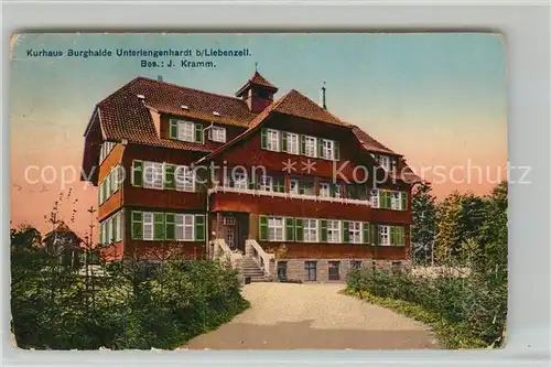 AK / Ansichtskarte Unterlengenhardt Kurhaus Burghalde Kurort im Schwarzwald Unterlengenhardt