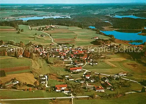 AK / Ansichtskarte Hemhof_Oberbayern Fliegeraufnahme Seenplatte Hemhof Oberbayern